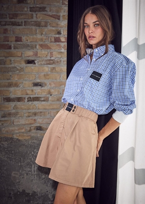 Contrast color check skjorte Blue HAUTE L\'AMITIÈ